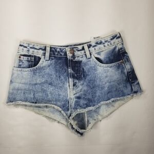 Topshop Moto Cutoff Button Fly Denim ShortsSz 4